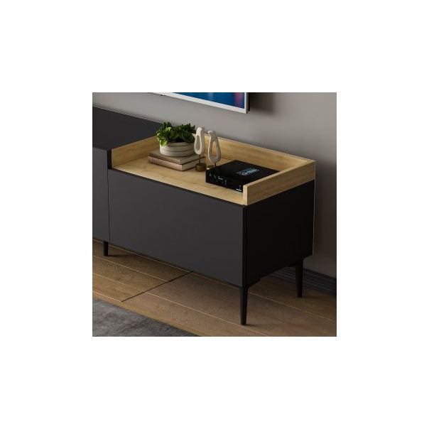 HANAH HOME TV polica Mia Anthracite - 177422
