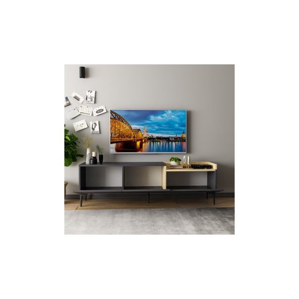 HANAH HOME TV polica Mia Anthracite - 177422