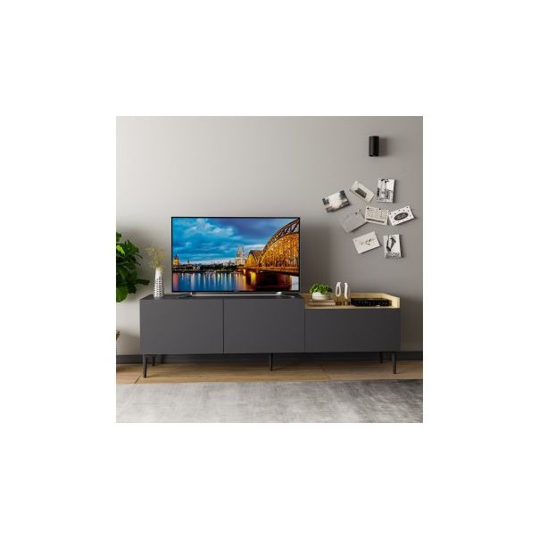 HANAH HOME TV polica Mia Anthracite - 177422