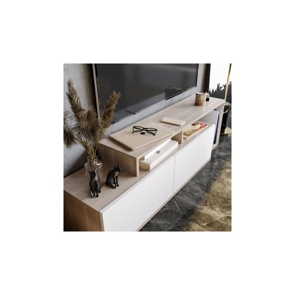 HANAH HOME TV polica Nexera Cordoba White - 177441