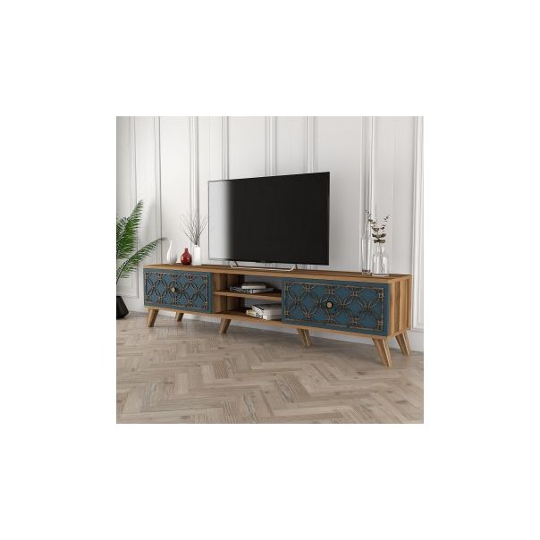 HANAH HOME TV polica Class Walnut Chalcedony - 177452