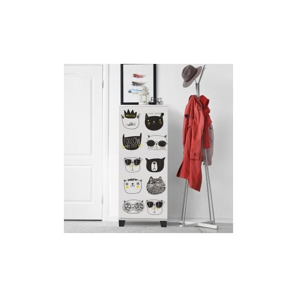 HANAH HOME Cipelarnik Filinta Cats White (869VEL6508) - 177563