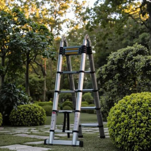 SuperStep Duple Aluminijumske Teleskopske Merdevine 2,5+2,5 XL - 1788-1-1