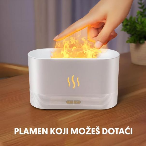 Stona ultrazvučna aroma lampa 180ml, bela - EP3205044