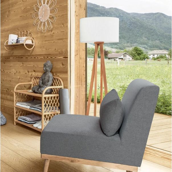 ATMOSPHERA Podna lampa Molu 39.5x141cm drvo/bela - 178923B