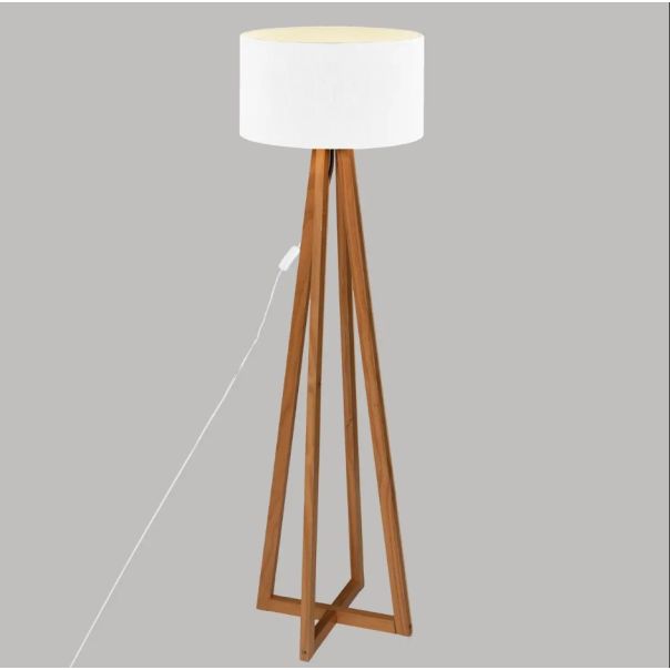 ATMOSPHERA Podna lampa Molu 39.5x141cm drvo/bela - 178923B