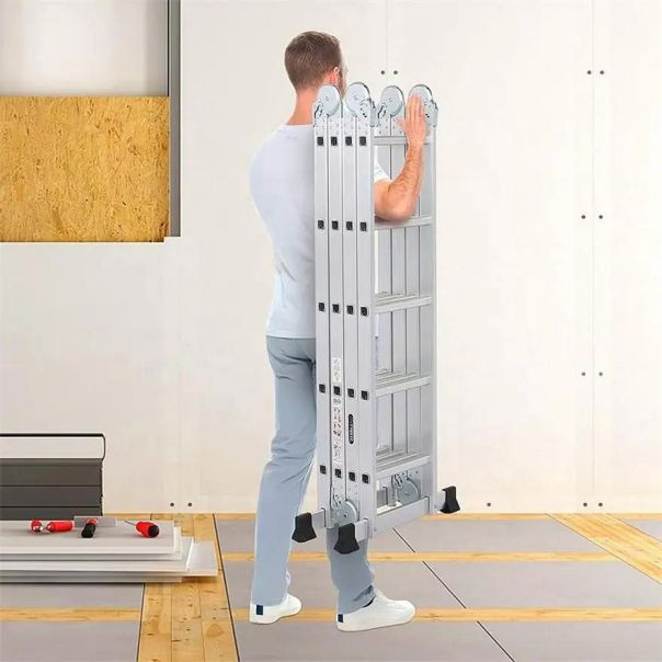 SuperStep Zglobne Aluminijumske Merdevine 4x5 - 1791-1-1