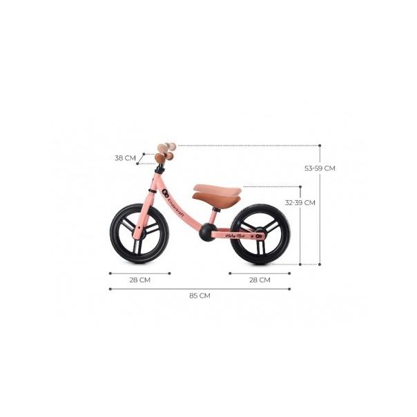 KINDERKRAFT Bicikl balance bike  2 Way next 2022, roze - 179118