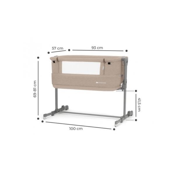 KINDERKRAFT Kolevka za bebe NESTE GROW beige (KCNEGR00BEG0000) - 179165