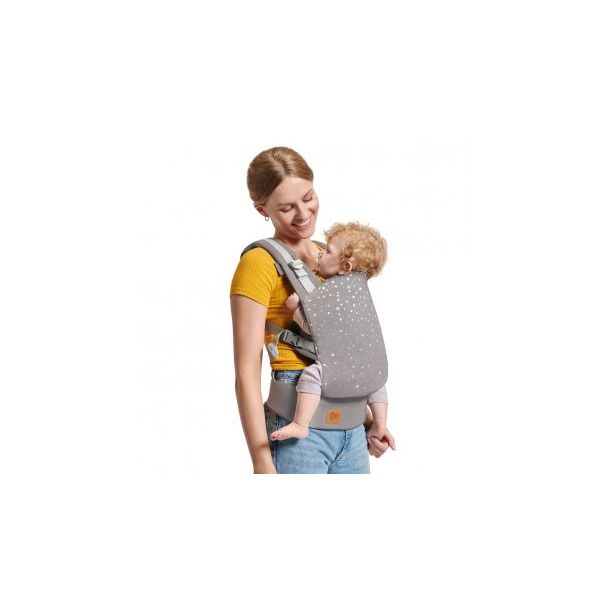 KINDERKRAFT Kengur nosiljka za bebe Nino confeti, siva - 179203