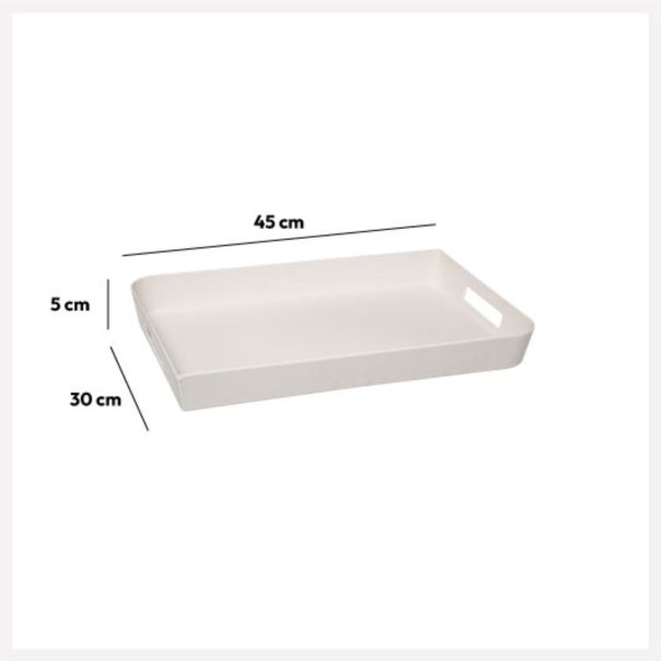 FIVE Poslužavnik 45X30cm beli - 179730A
