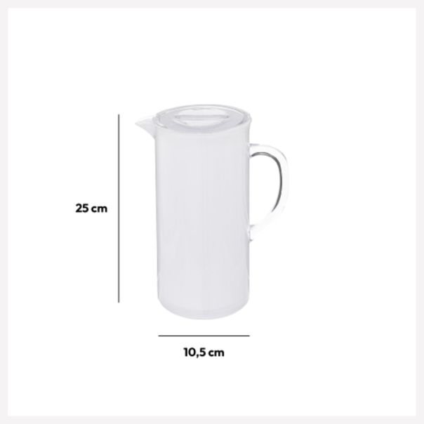 FIVE Bokal 2L 18X11,7X25CM POLISTIREN BELA - 179791H