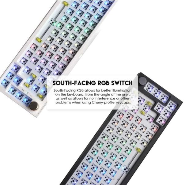 FANTECH Gejmerska mehanička tastatura MK858 MAXFIT67 CRNA (BELI SWITCH) - FT201035