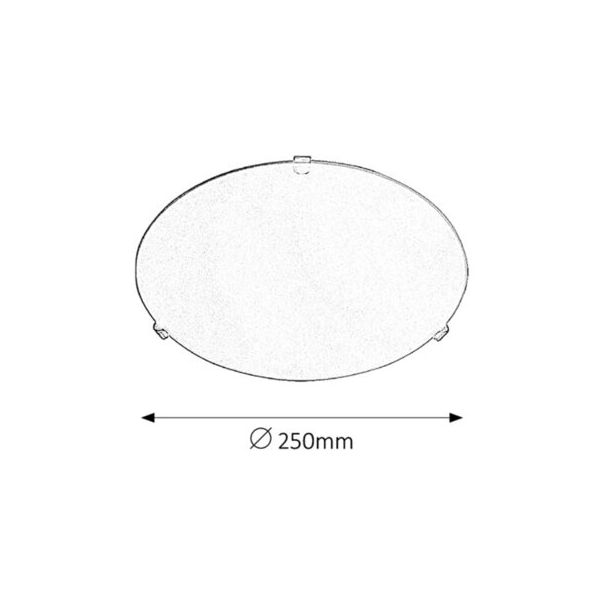 Rabalux Plafonjera Simple E27 1x MAX 60W opal staklo (1803) - 1803-1