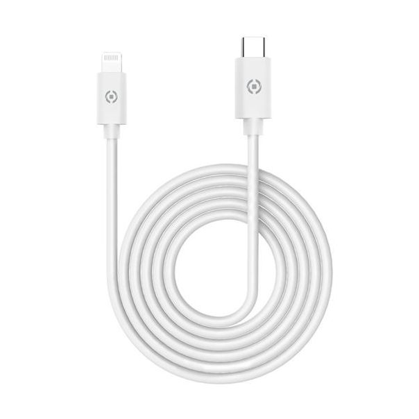 CELLY USB - lightning -TYPE C kabl, bela - USBLIGHTTYPECWH