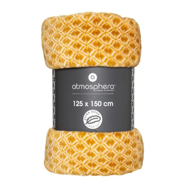 ATMOSPHERA Ćebe Otto 150x125cm poliester žuta - 181018R