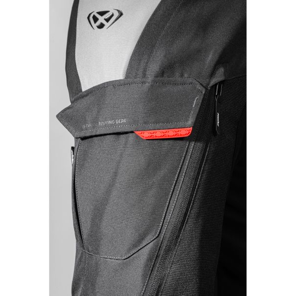 IXON Balder black gray red jakna - 18122IXOGR