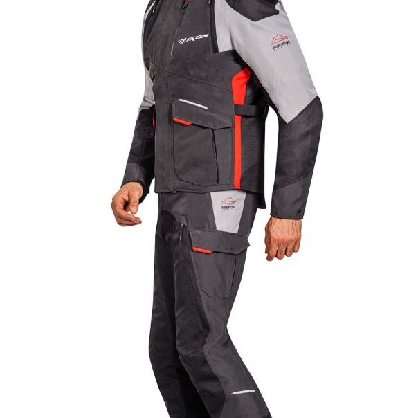 IXON Balder black gray red jakna - 18122IXOGR