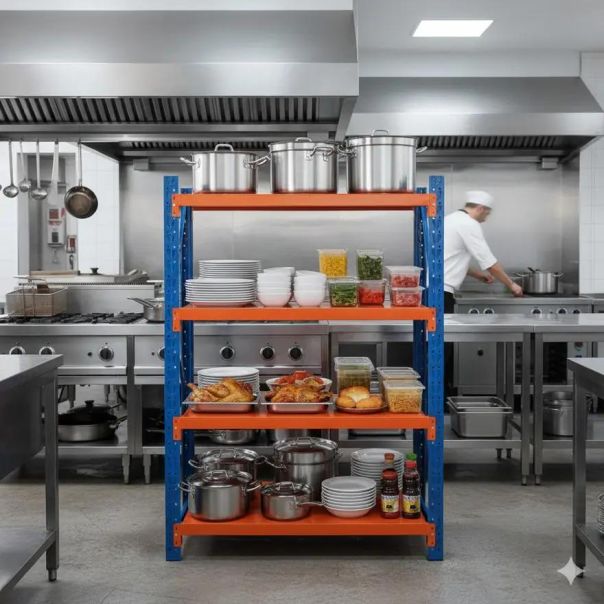 SuperHome 200x120x60cm 4x200kg Potpuno Metalna Montažna Polica - EP2889890