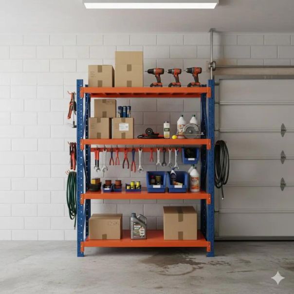 SuperHome 200x120x60cm 4x200kg Potpuno Metalna Montažna Polica - EP2889890