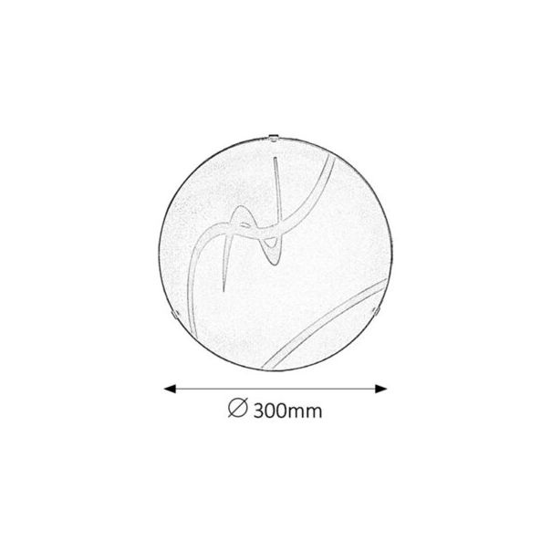 Rabalux Plafonjera Soley E27 1x MAX 60W bela (1818) - 1818