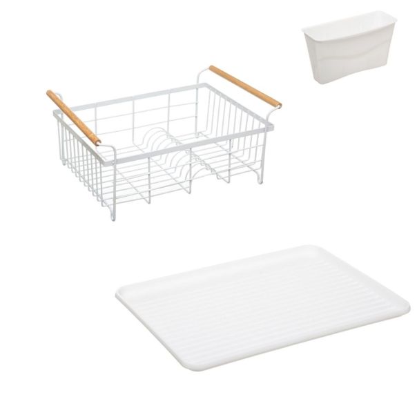 FIVE Oceđivač za sudove Modern 43x32x18,6cm inox, beli - 181805A
