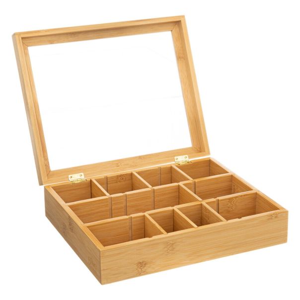 FIVE Organizator za čajeve 23X28X7cm bambus bež - 181826
