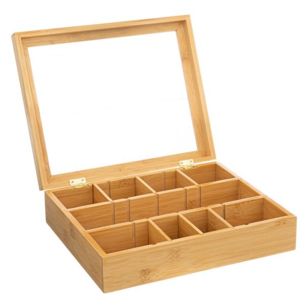 FIVE Organizator za čajeve 23X28X7cm bambus bež - 181826