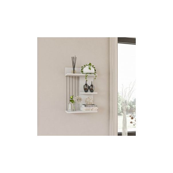 HANAH HOME Zidna polica Kinik, bela - 181883