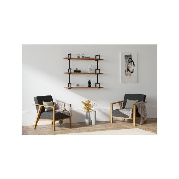 HANAH HOME Zidna polica Uras Walnut - 181895