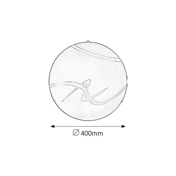Rabalux Plafonjera Soley E27 2x MAX 60W bela (1819) - 1819