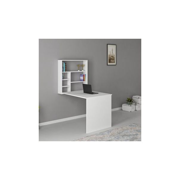 HANAH HOME Sklopivi radni sto Sedir, bela - 182211