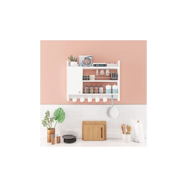 HANAH HOME Kuhinjska polica Knerr, bela - 182230