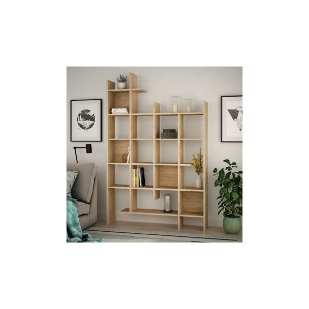 HANAH HOME Polica za knjige Manco Oak - 182233