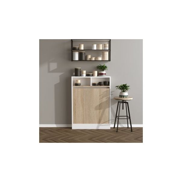 HANAH HOME Rasklopivi konzolni sto Bracked, bela/bež - 182235