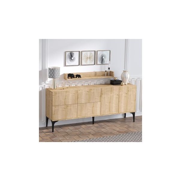 HANAH HOME Komoda Stella, svetlo braon - 182237-1