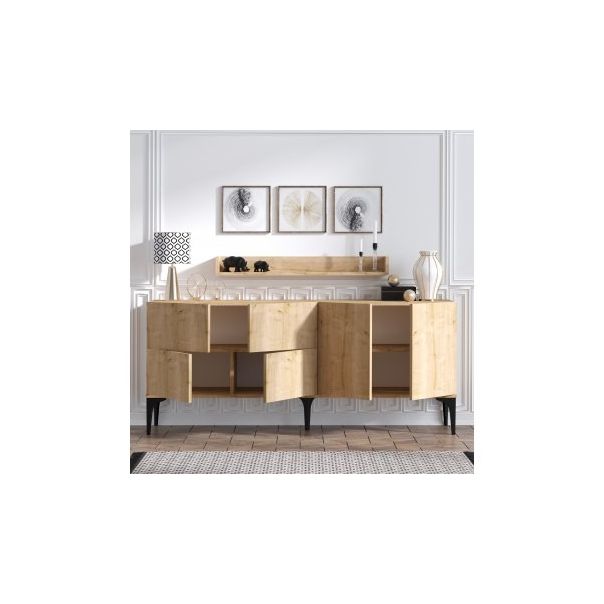 HANAH HOME Komoda Stella, svetlo braon - 182237-1