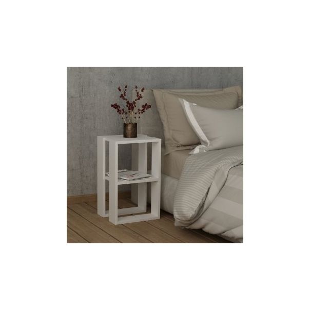 HANAH HOME Noćni stičić Lonie, bela - 182346