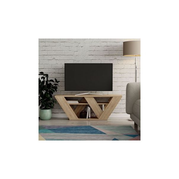 HANAH HOME TV polica Pipralla Oak - 182347