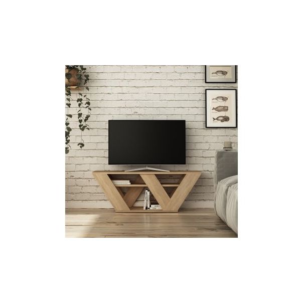 HANAH HOME TV polica Pipralla Oak - 182347
