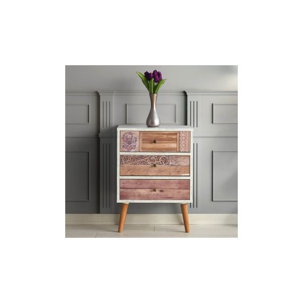 HANAH HOME Komoda Liza, braon/bela - 182377