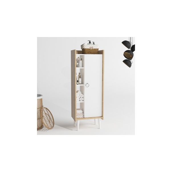 HANAH HOME Kupatilski ormarić Lagomood Ruby, krem/bela - 182387