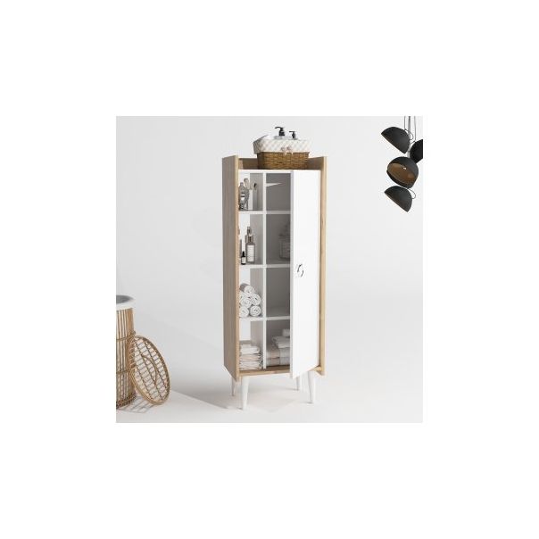 HANAH HOME Kupatilski ormarić Lagomood Ruby, krem/bela - 182387