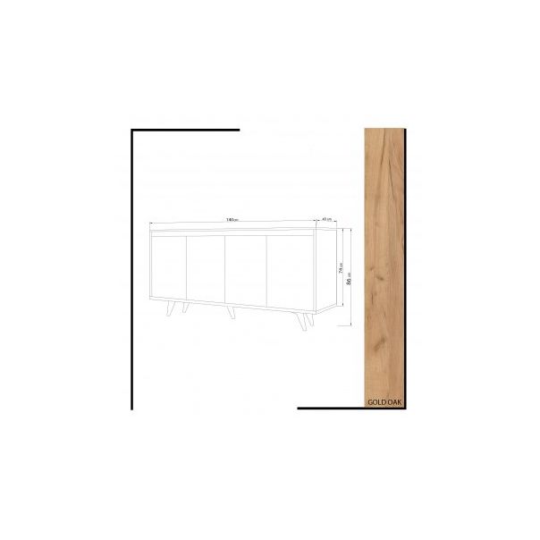 HANAH HOME Komoda Shans - 182411