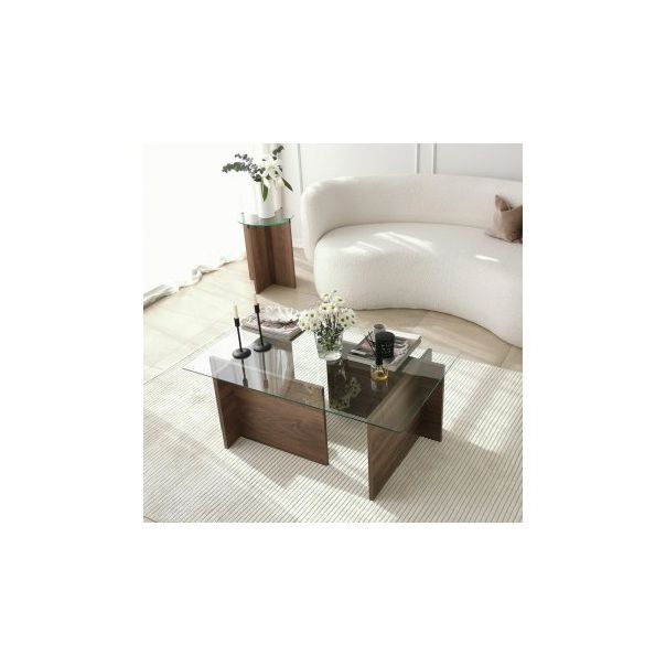 HANAH HOME Sto za dnevnu sobu Escape Walnut - 182412