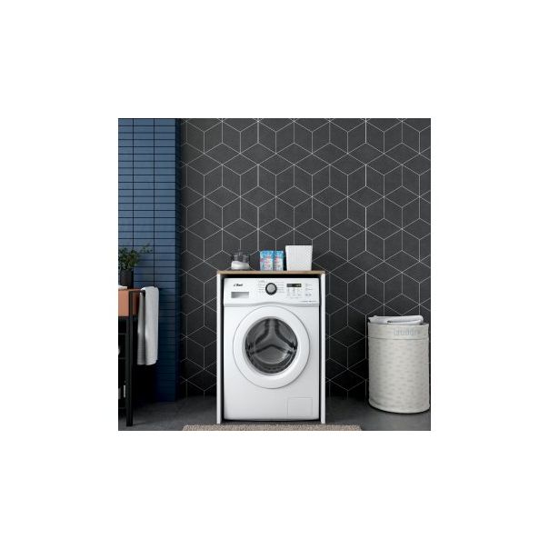 HANAH HOME Ormar za veš mašinu KD103 - 2341, braon/bela - 182420