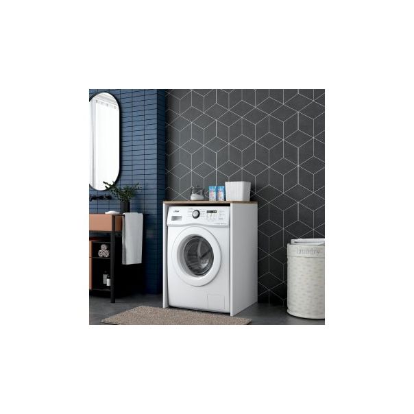 HANAH HOME Ormar za veš mašinu KD103 - 2341, braon/bela - 182420