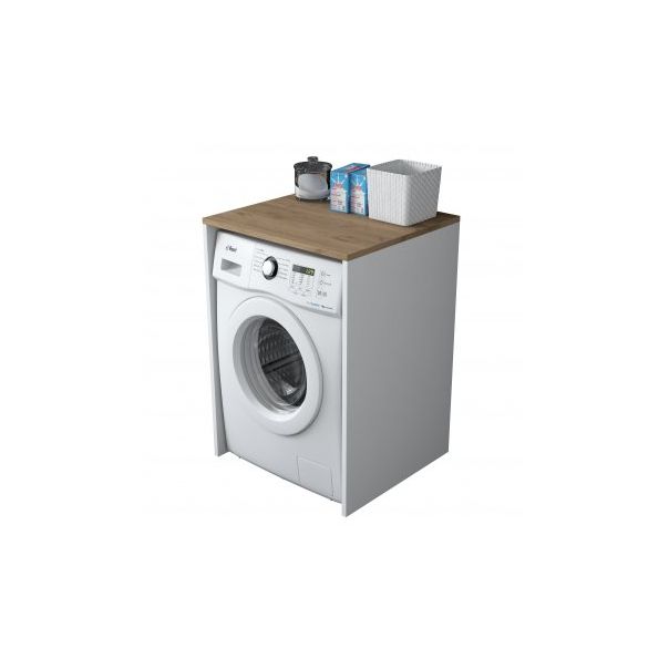 HANAH HOME Ormar za veš mašinu KD103 - 2341, braon/bela - 182420