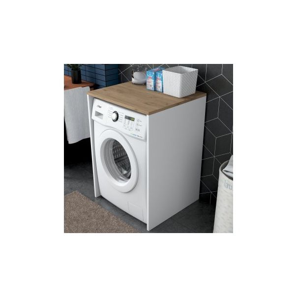 HANAH HOME Ormar za veš mašinu KD103 - 2341, braon/bela - 182420