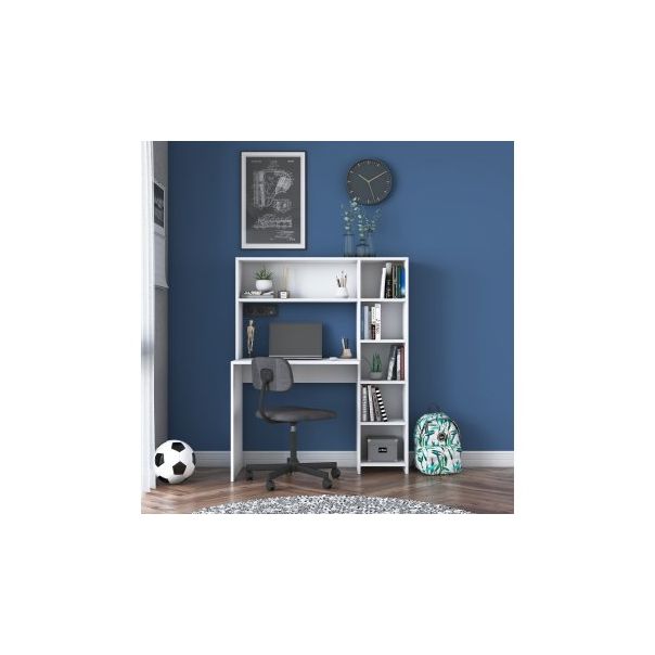 HANAH HOME Radni sto sa policama HA104 - 2063, bela - 182421